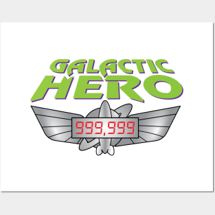 Galactic Hero - 999,999 High Score on Space Ranger Spin Posters and Art